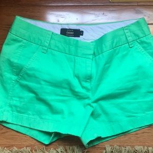 J. Crew Green Chino size 6 shorts